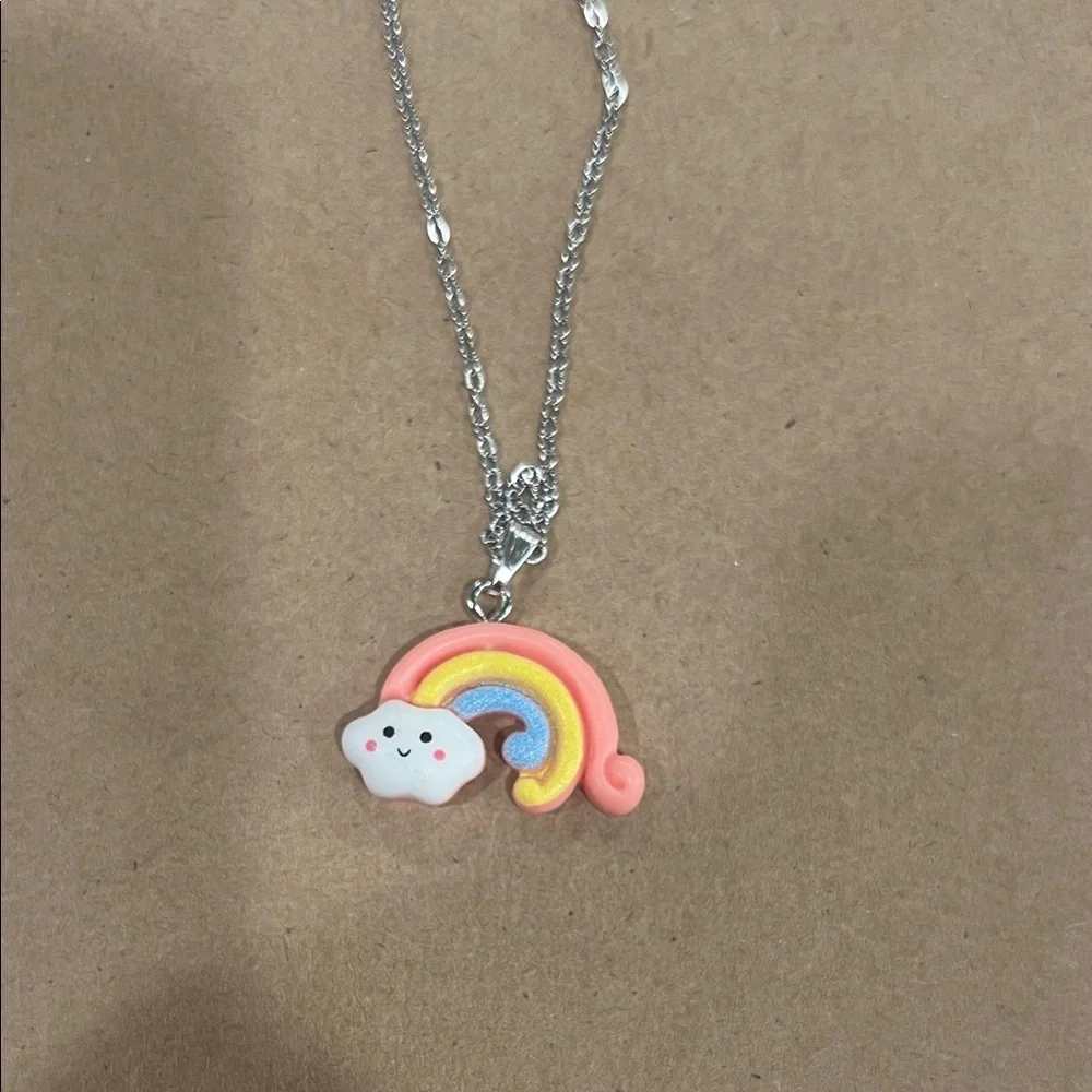 Rainbow Cloud Kids Necklace